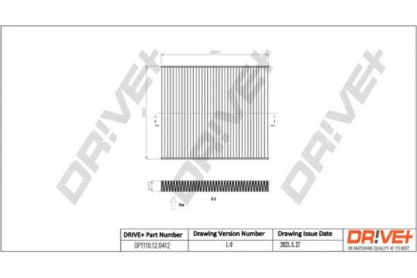 Dr!ve+ Φίλτρο, Αέρας Εσωτερικού Χώρου - DP1110.12.0412 Dr!ve+ Φίλτρο, Αέρας Εσωτερικού Χώρου - DP1110.12.0412