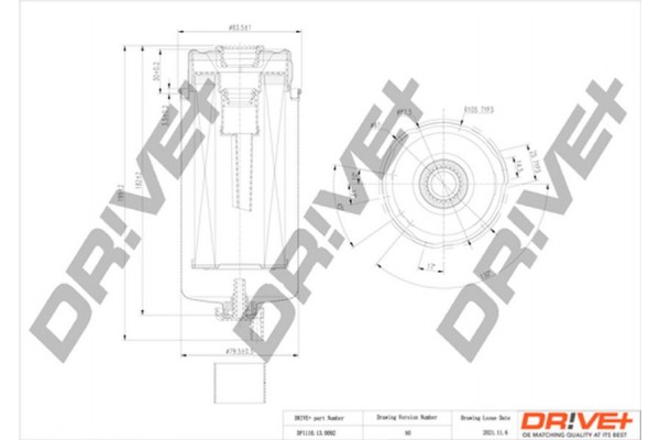 Dr!ve+ Φίλτρο Καυσίμου - DP1110.13.0092 Dr!ve+ Φίλτρο Καυσίμου - DP1110.13.0092