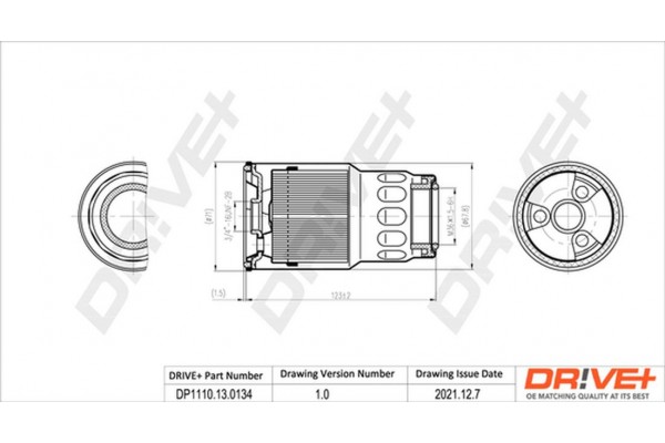 Dr!ve+ Φίλτρο Καυσίμου - DP1110.13.0134 Dr!ve+ Φίλτρο Καυσίμου - DP1110.13.0134