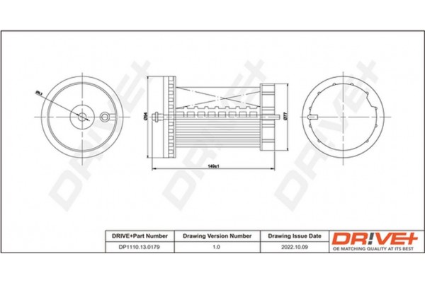 Dr!ve+ Φίλτρο Καυσίμου - DP1110.13.0179 Dr!ve+ Φίλτρο Καυσίμου - DP1110.13.0179