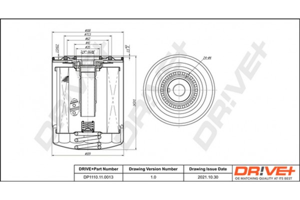 Dr!ve+ Φίλτρο Λαδιού - DP1110.11.0013