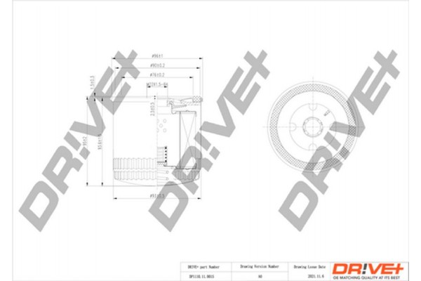 Dr!ve+ Φίλτρο Λαδιού - DP1110.11.0015
