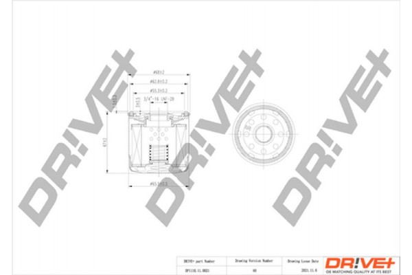 Dr!ve+ Φίλτρο Λαδιού - DP1110.11.0021
