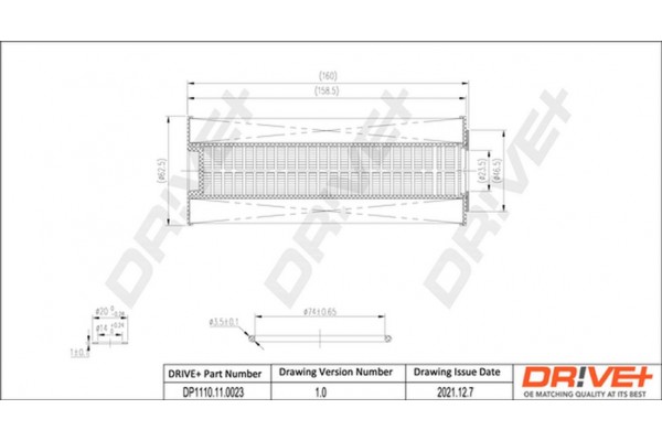 Dr!ve+ Φίλτρο Λαδιού - DP1110.11.0023