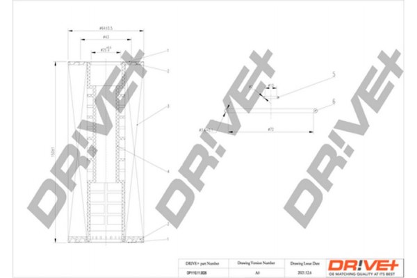 Dr!ve+ Φίλτρο Λαδιού - DP1110.11.0026