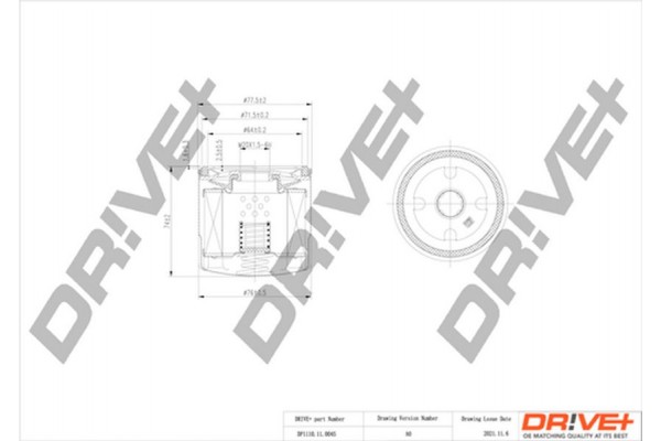 Dr!ve+ Φίλτρο Λαδιού - DP1110.11.0045
