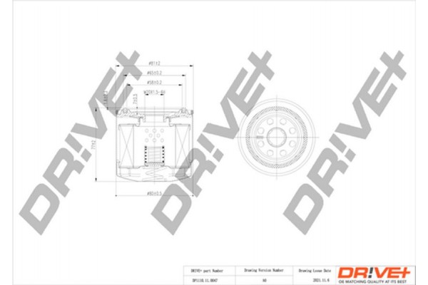 Dr!ve+ Φίλτρο Λαδιού - DP1110.11.0047