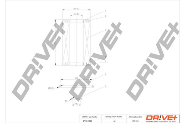 Dr!ve+ Φίλτρο Λαδιού - DP1110.11.0059