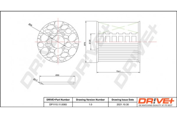 Dr!ve+ Φίλτρο Λαδιού - DP1110.11.0065