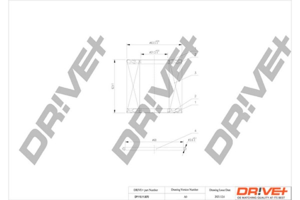 Dr!ve+ Φίλτρο Λαδιού - DP1110.11.0070