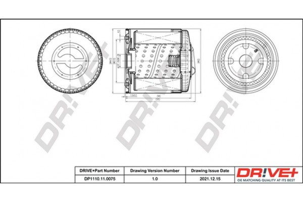 Dr!ve+ Φίλτρο Λαδιού - DP1110.11.0075