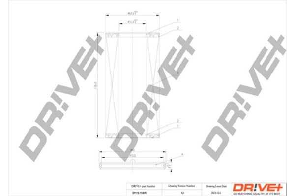 Dr!ve+ Φίλτρο Λαδιού - DP1110.11.0078