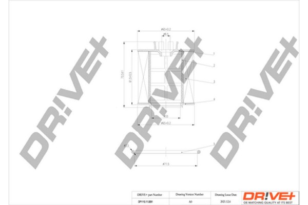 Dr!ve+ Φίλτρο Λαδιού - DP1110.11.0091