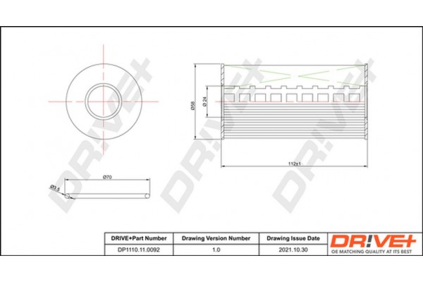 Dr!ve+ Φίλτρο Λαδιού - DP1110.11.0092