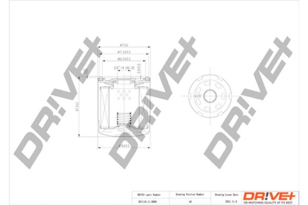 Dr!ve+ Φίλτρο Λαδιού - DP1110.11.0099