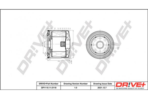 Dr!ve+ Φίλτρο Λαδιού - DP1110.11.0118