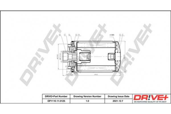 Dr!ve+ Φίλτρο Λαδιού - DP1110.11.0125