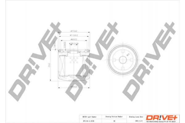 Dr!ve+ Φίλτρο Λαδιού - DP1110.11.0139