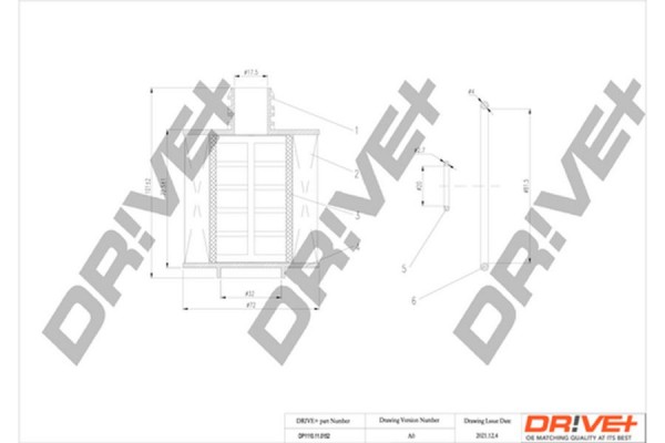 Dr!ve+ Φίλτρο Λαδιού - DP1110.11.0152