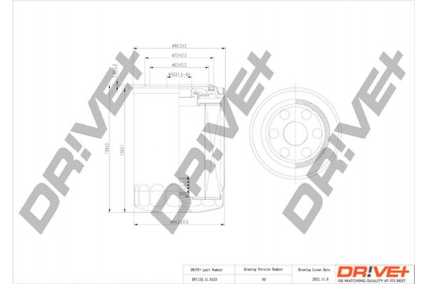 Dr!ve+ Φίλτρο Λαδιού - DP1110.11.0153