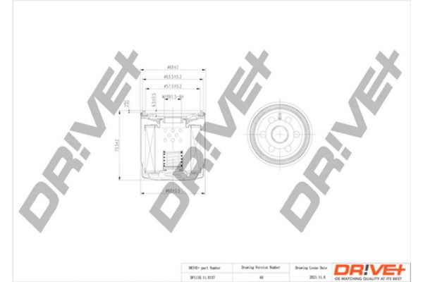 Dr!ve+ Φίλτρο Λαδιού - DP1110.11.0157