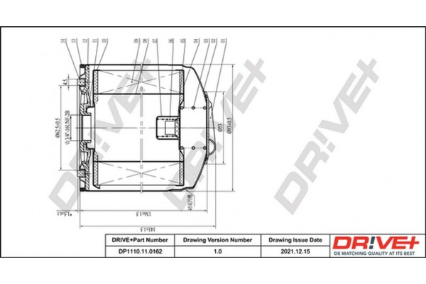 Dr!ve+ Φίλτρο Λαδιού - DP1110.11.0162