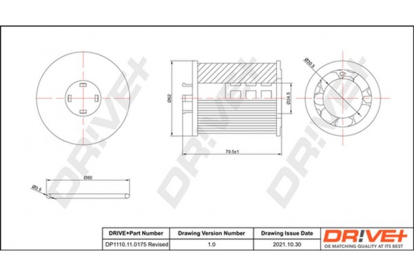 Dr!ve+ Φίλτρο Λαδιού - DP1110.11.0175