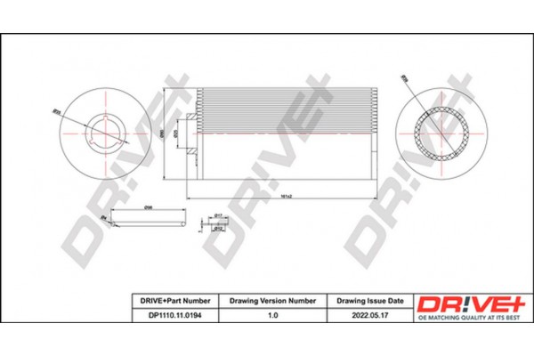 Dr!ve+ Φίλτρο Λαδιού - DP1110.11.0194