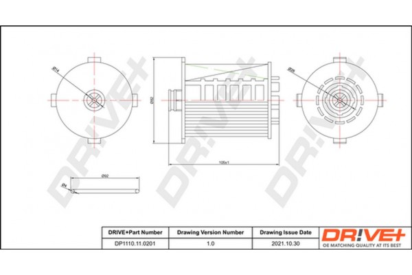 Dr!ve+ Φίλτρο Λαδιού - DP1110.11.0201
