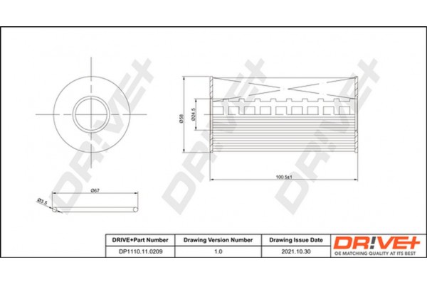 Dr!ve+ Φίλτρο Λαδιού - DP1110.11.0209