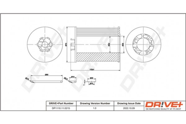 Dr!ve+ Φίλτρο Λαδιού - DP1110.11.0215