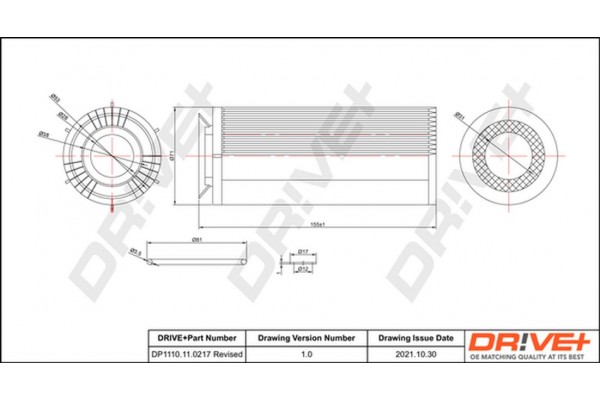 Dr!ve+ Φίλτρο Λαδιού - DP1110.11.0217