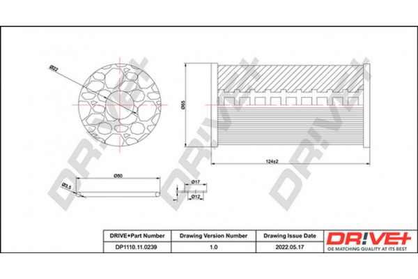Dr!ve+ Φίλτρο Λαδιού - DP1110.11.0239