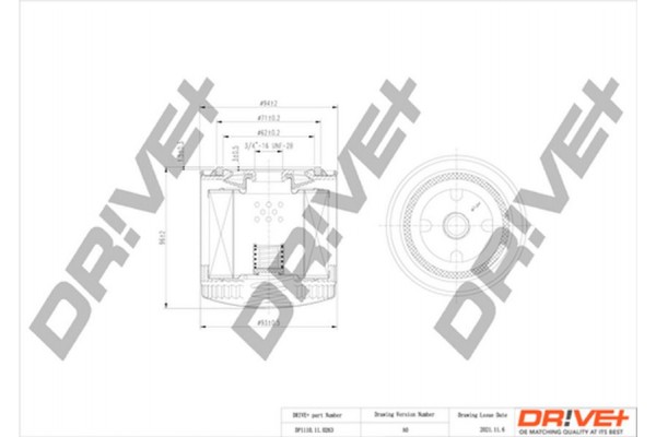 Dr!ve+ Φίλτρο Λαδιού - DP1110.11.0263
