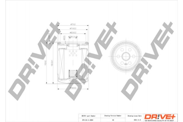 Dr!ve+ Φίλτρο Λαδιού - DP1110.11.0284
