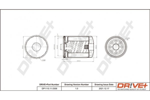 Dr!ve+ Φίλτρο Λαδιού - DP1110.11.0308