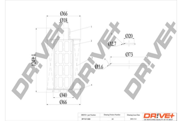 Dr!ve+ Φίλτρο Λαδιού - DP1110.11.0333