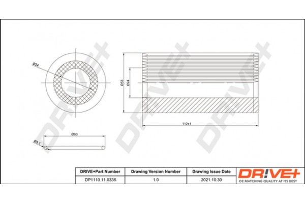 Dr!ve+ Φίλτρο Λαδιού - DP1110.11.0336