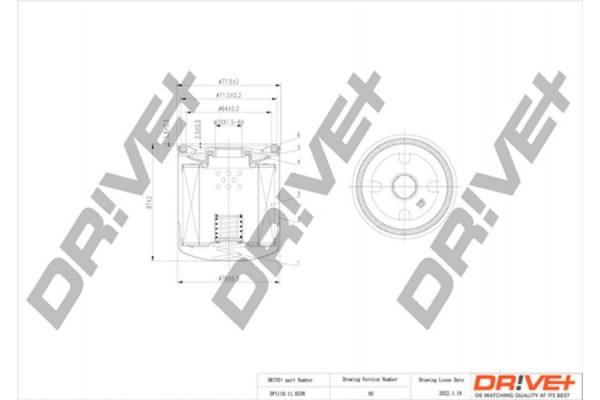Dr!ve+ Φίλτρο Λαδιού - DP1110.11.0338