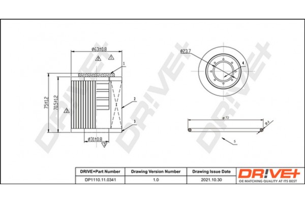 Dr!ve+ Φίλτρο Λαδιού - DP1110.11.0341