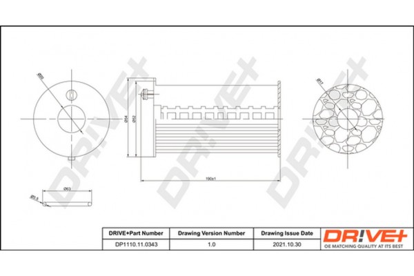 Dr!ve+ Φίλτρο Λαδιού - DP1110.11.0343