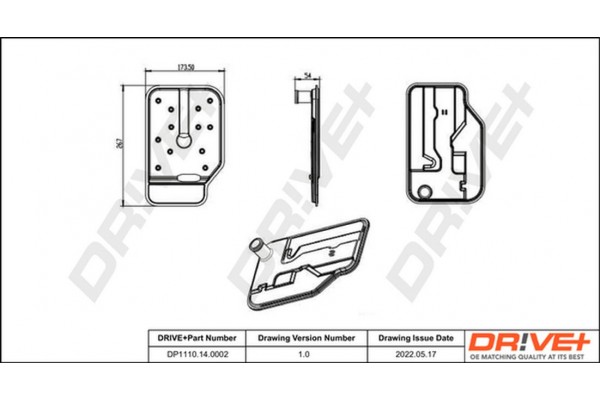 Dr!ve+ Σετ Φίλτρων Υδραυλικού συστήματος, αυτόμ. Κιβώτιο Ταχυτήτων - DP1110.14.0002