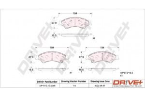 Dr!ve+ Σετ τακάκια, Δισκόφρενα - DP1010.10.0095