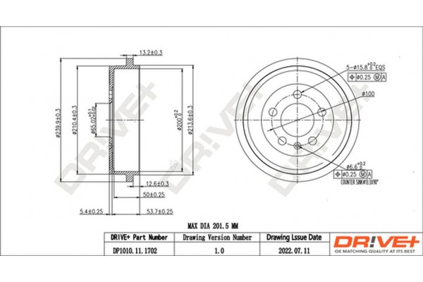 Dr!ve+ Ταμπούρο - DP1010.11.1702
