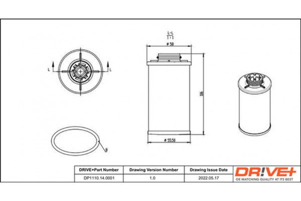 Dr!ve+ Υδραυλ. φίλτρο, αυτόμ. κιβ. ταχυτ. - DP1110.14.0001