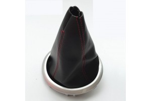 Leather Luxe Δερμάτινη Φουσκα Με Πλαισιο Κόκκινη Ραφή Για Suzuki Swift 2005-2010