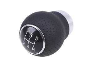 Πομολο Αλουμινιου 5 Ταχυτητων Με Μαυρο Δερμα