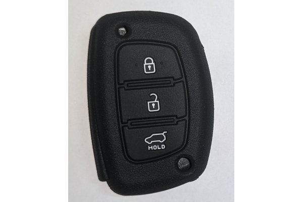 Λαστιχένιο Προστατευτικό Κάλυμμα Κλειδιού Hyundai 3 Κουμπιά με Logo 