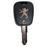 Κέλυφος Κλεδιού Peugeot με Λάμα, 2 Κουμπιά & Logo