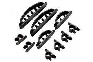 Σετ Οργανωτες Καλωδιων 10 Τμχ